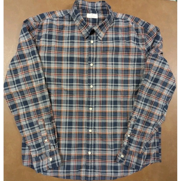 Mutual Weave Men's Blue and Red Plaid Long Sleeve Shirt Size‎ XL - Picture 1 of 9